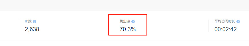 百度统计-跳出率