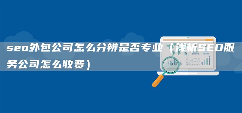 seo外包公司怎么分辨是否专业（浅析SEO服务公司怎么收费）(图1)